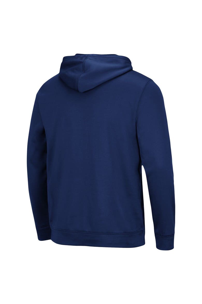 Men's Colosseum Navy Marquette Golden Eagles Lantern Pullover Hoodie, Alternate, color, Navy