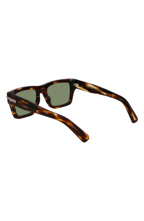 Ferragamo Prisma 53mm Modified Rectangular Sunglasses In Striped Brown