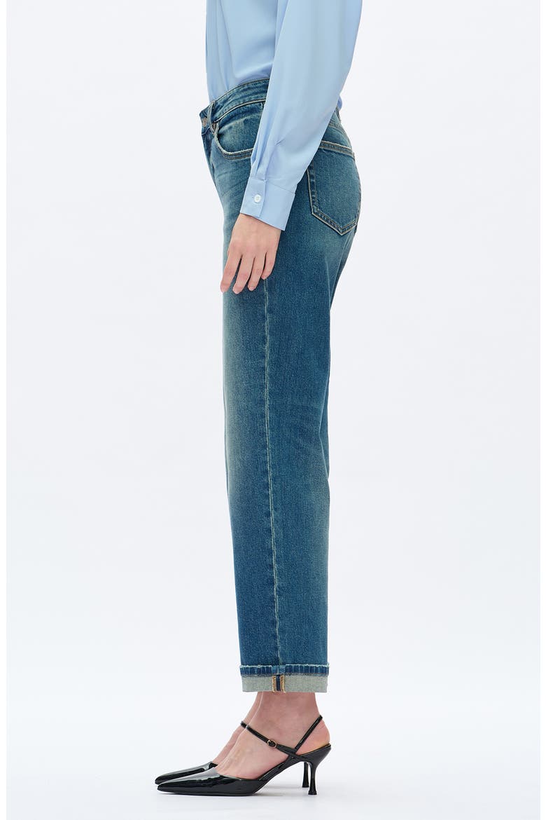 Mid Rise Straight Leg Jeans, Alternate, color, RETRO MEDIUM BLUE