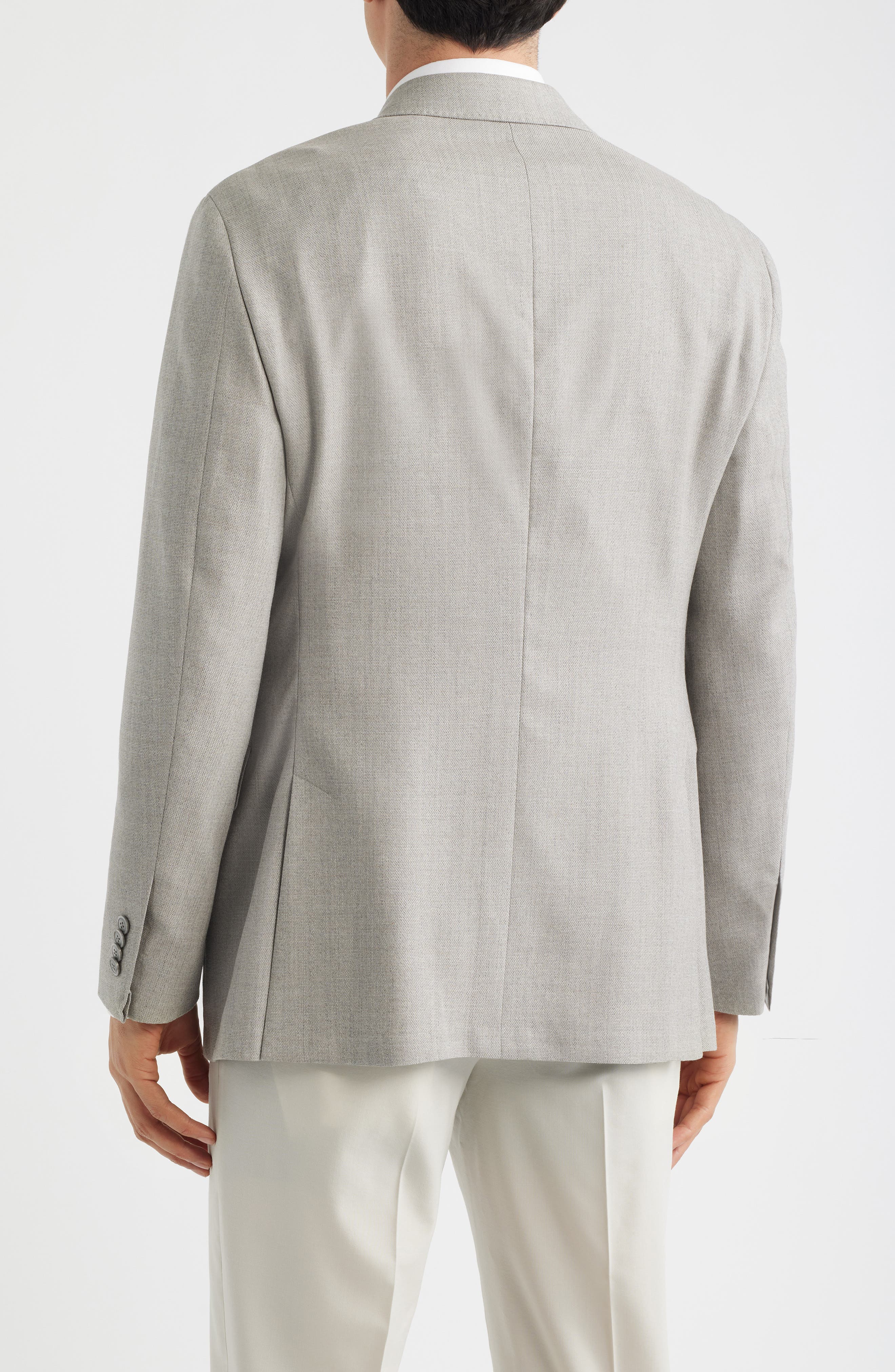 Weightless Light Grey Stretch Wool Suit Jacket - image 2