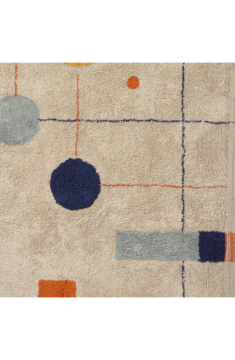 Lorena Canals Washable Rug Geometrical Shapes, Alternate, color, Blue , Orange, Honey, Beige