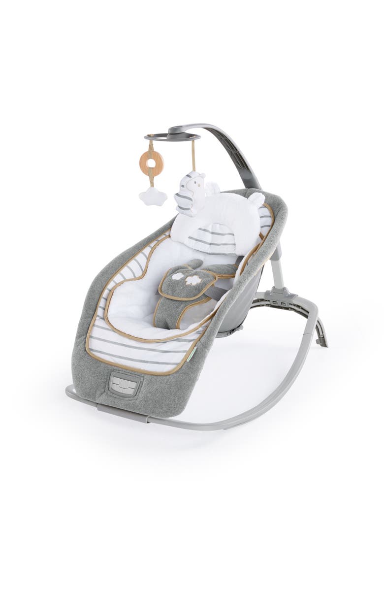 INGENUITY Boutique Collection Rocking Seat with Premium Plush Fabrics, Main, color, Grey