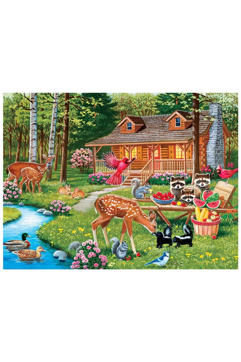 Creekside Gathering 400 Piece Puzzle, Alternate, color, Multicolor