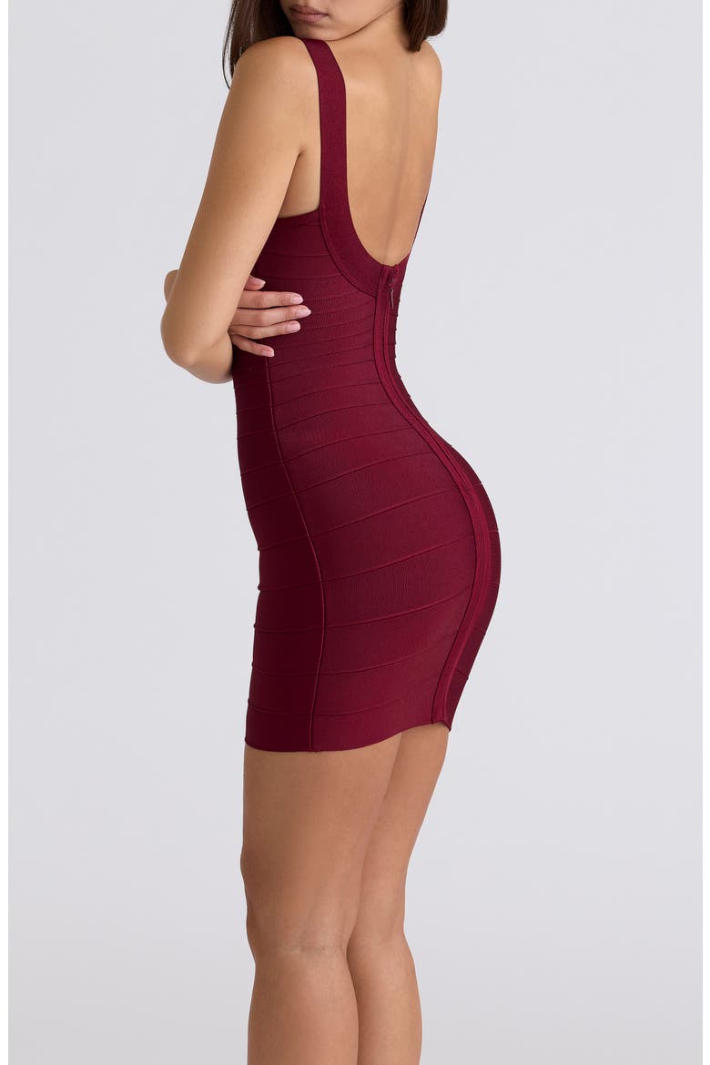 The OG Bandage Minidress, Alternate, color, WINE