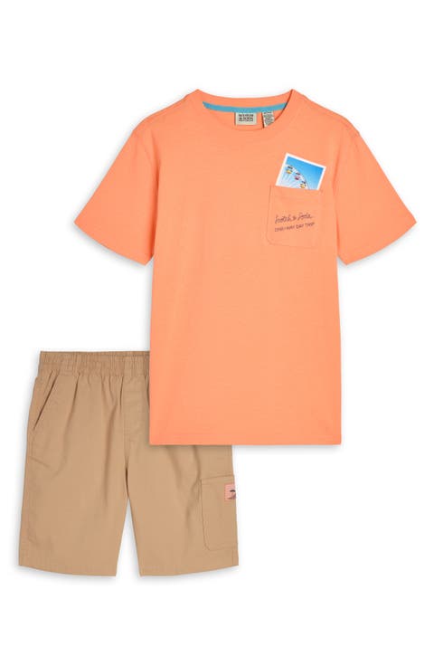 Kid's Pocket T-Shirt & Shorts Set (Little Kid)