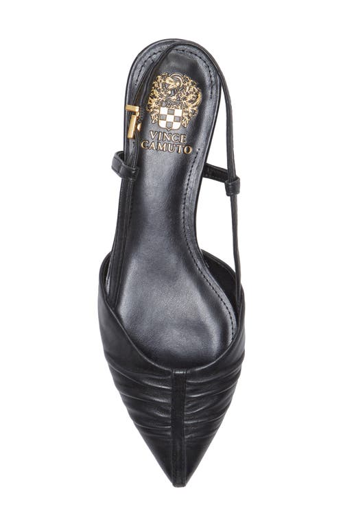 Vince Camuto Agnes Pointed Toe Slingback Flat In Black