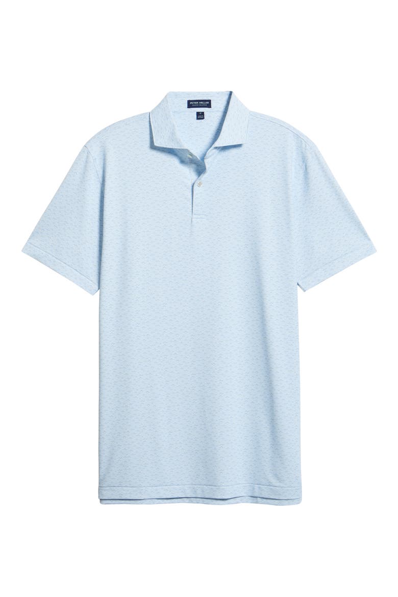 Soprano Waves Performance Jersey Golf Polo, Alternate, color, BLUE BRISK