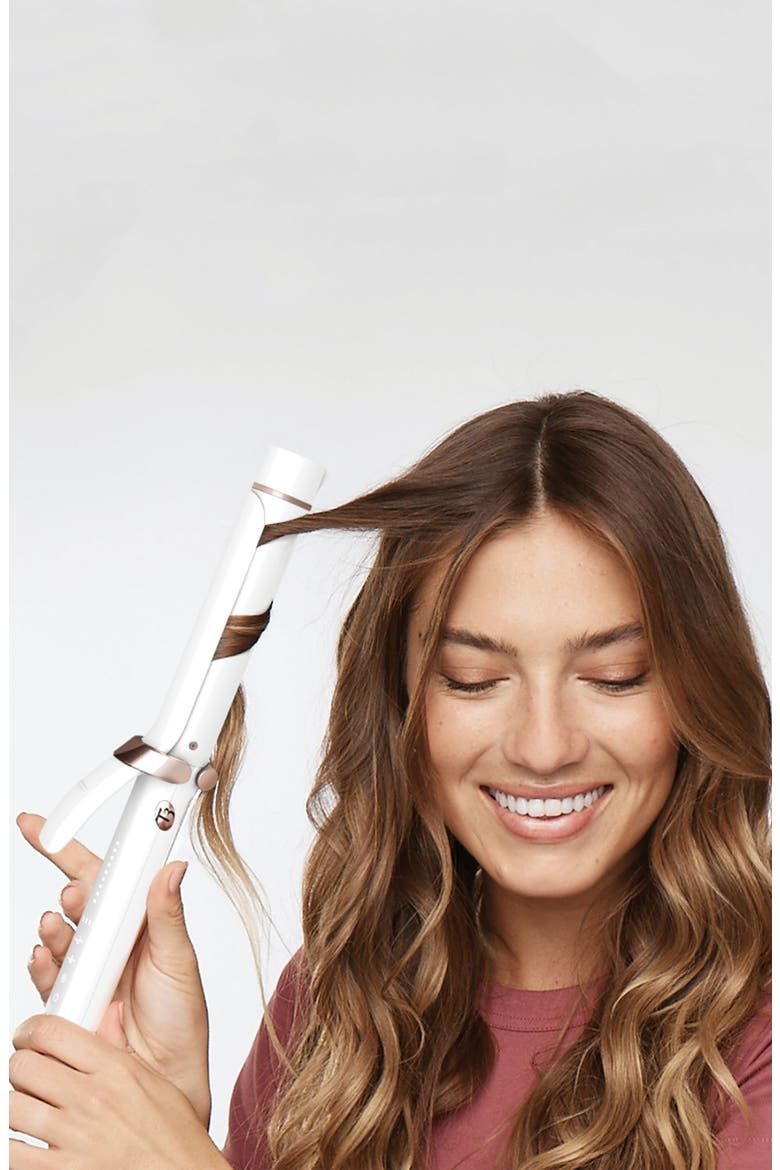 Curl ID 1.25-inch Smart Curling Iron with Interactive Touch Interface, Alternate, color, WHITE