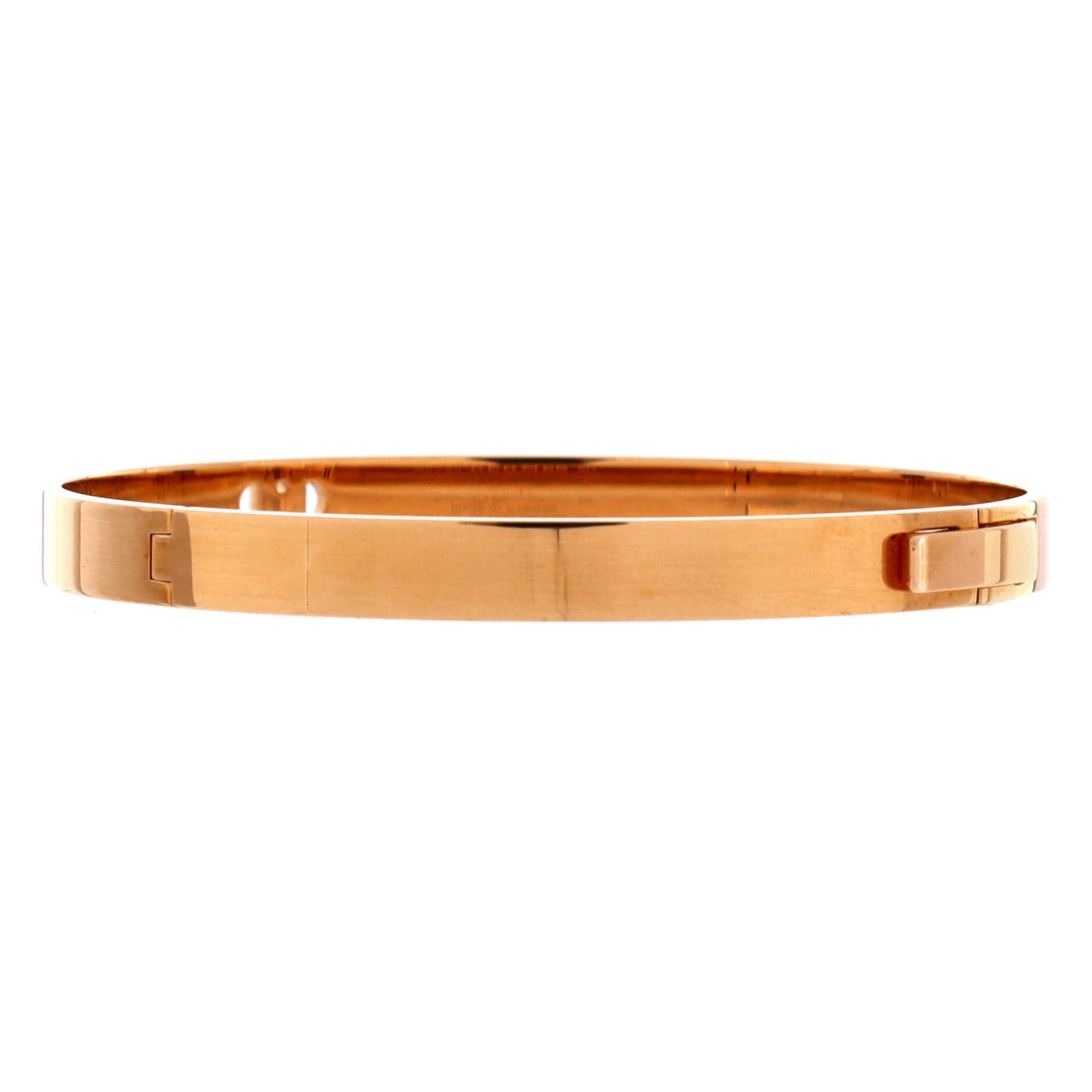 H d'Ancre Bracelet 18K Rose Gold with Diamonds Small, Alternate, color, Metallic Gold