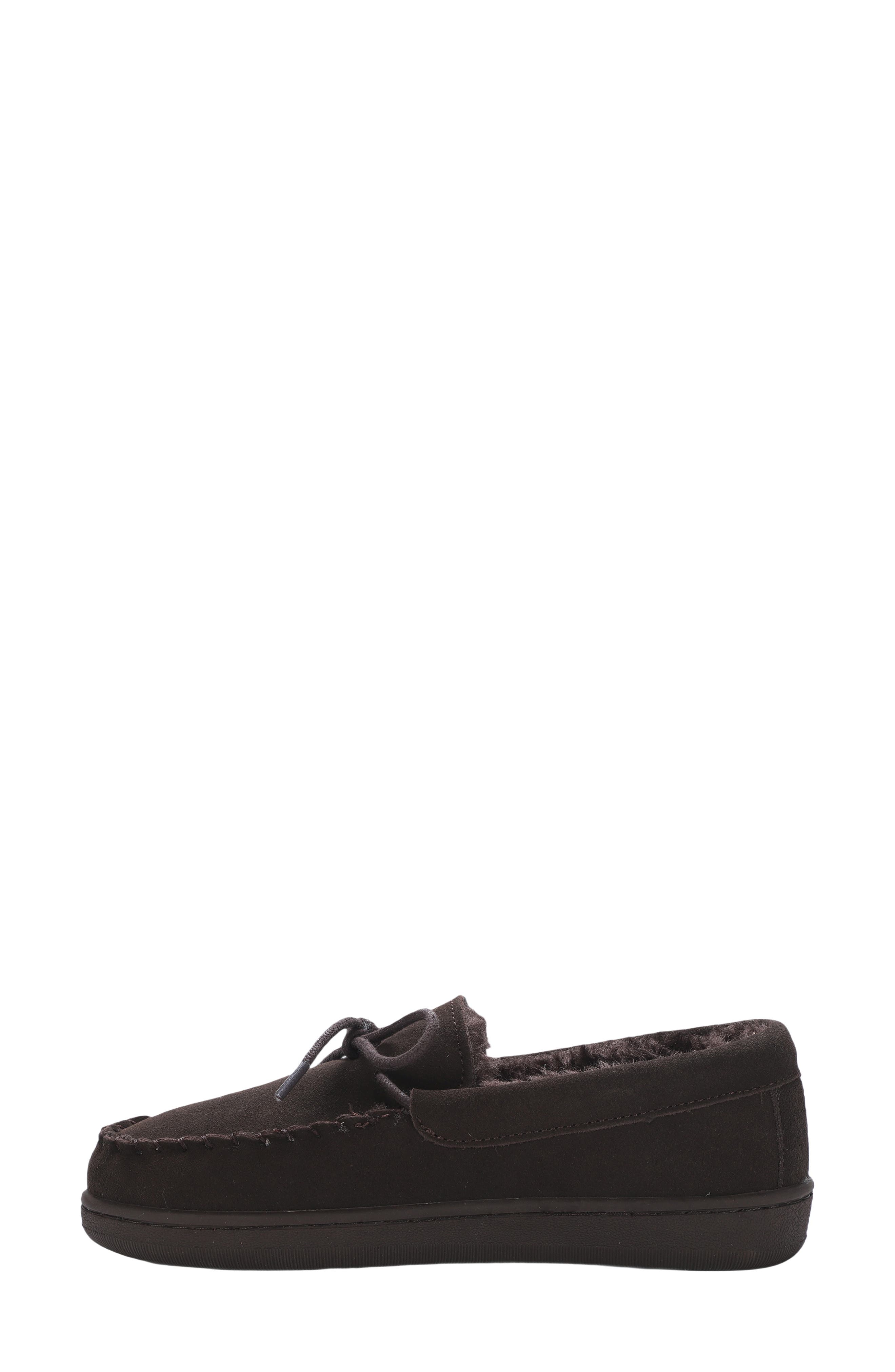 Lana Moccasin Slipper, Alternate, color, CHOCOLATE
