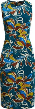 Anne Klein Print Sleeveless Sheath Dress