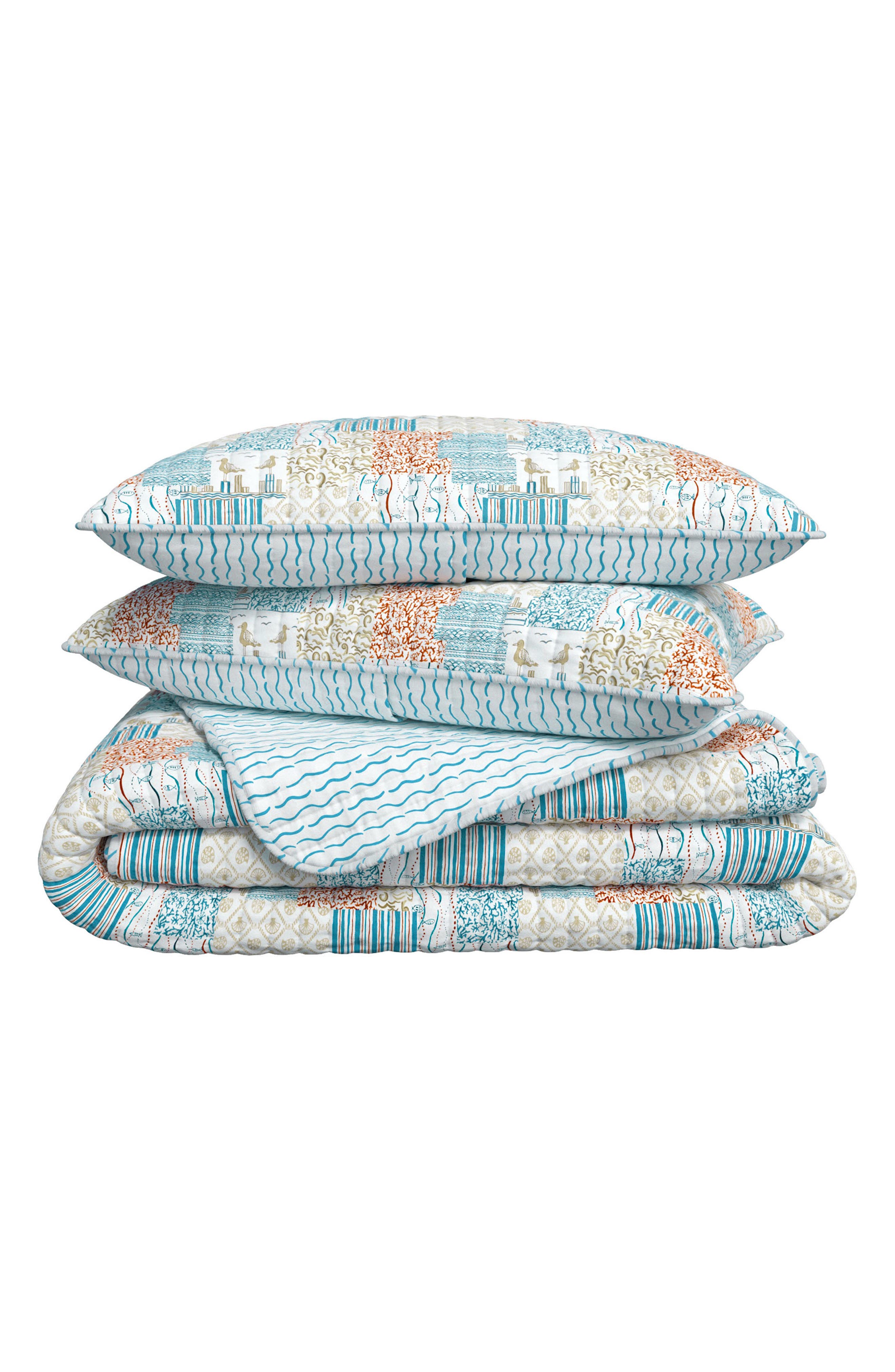 Coastal Patchwork Quilt Set