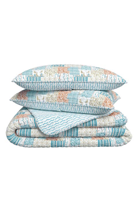 Coastal Patchwork Quilt Set