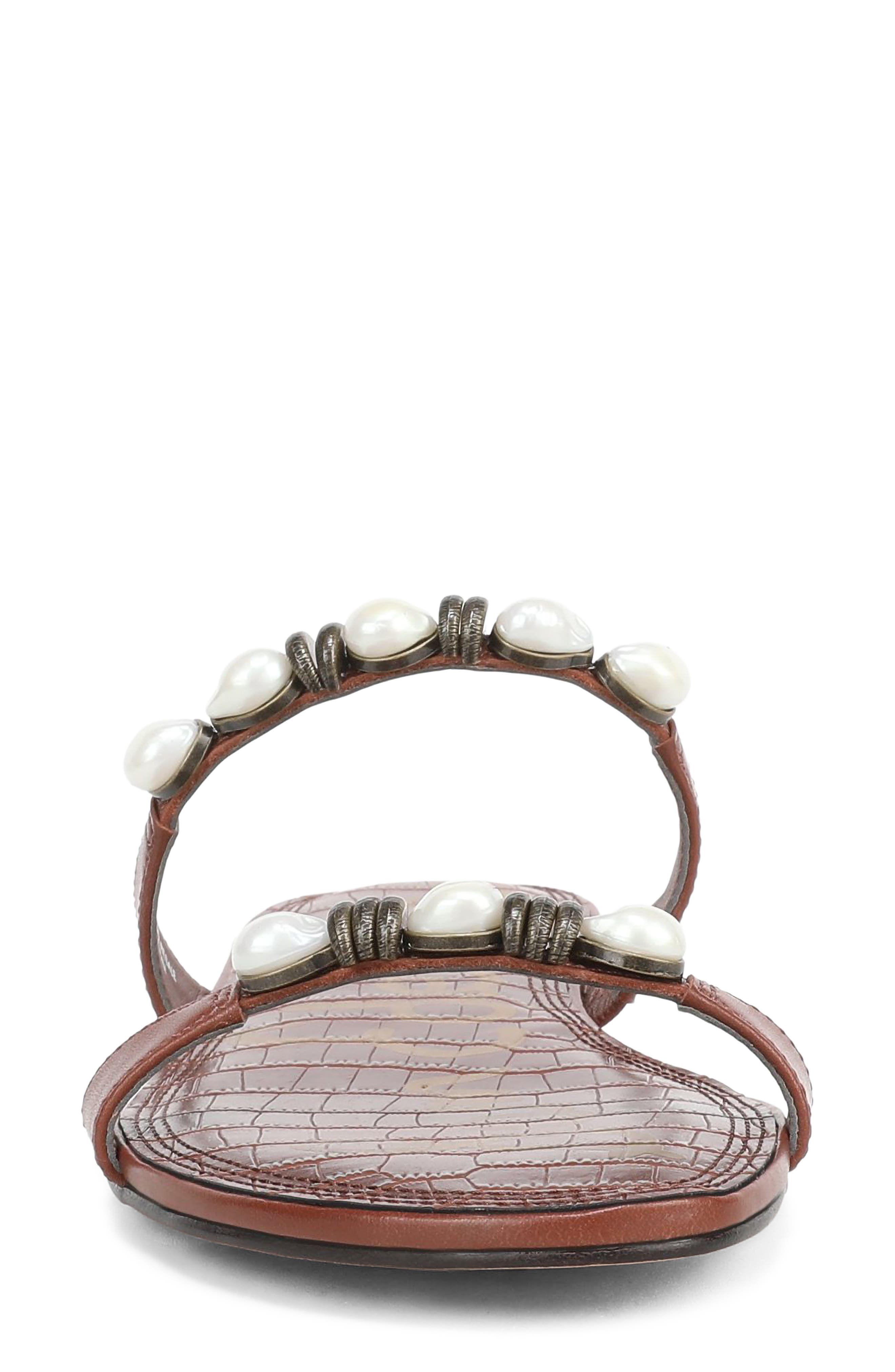 Sam Edelman Cian Slide Sandal, Alternate, color, Burnt Brandy