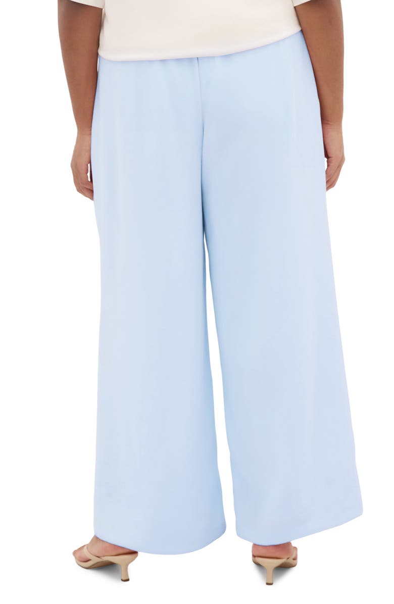 City Chic Holly Wide Leg Pants, Alternate, color, Sky Blue