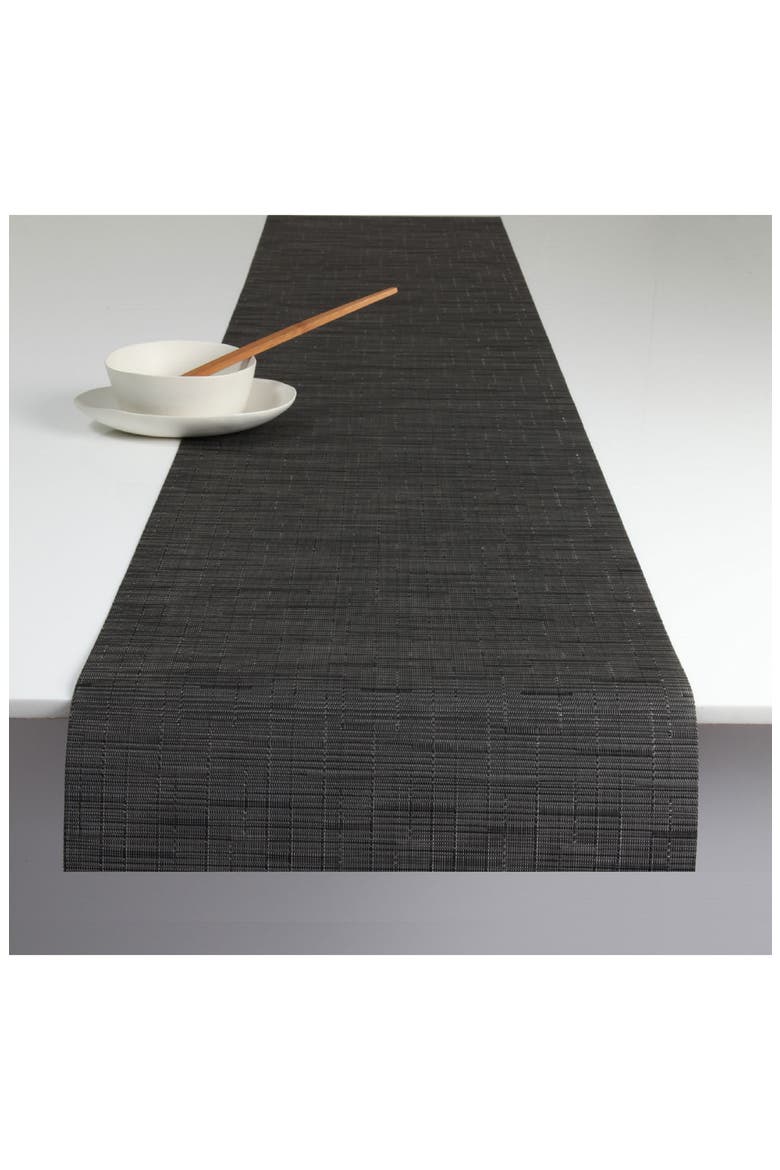 Weave Table Runner, Alternate, color, SMOKE