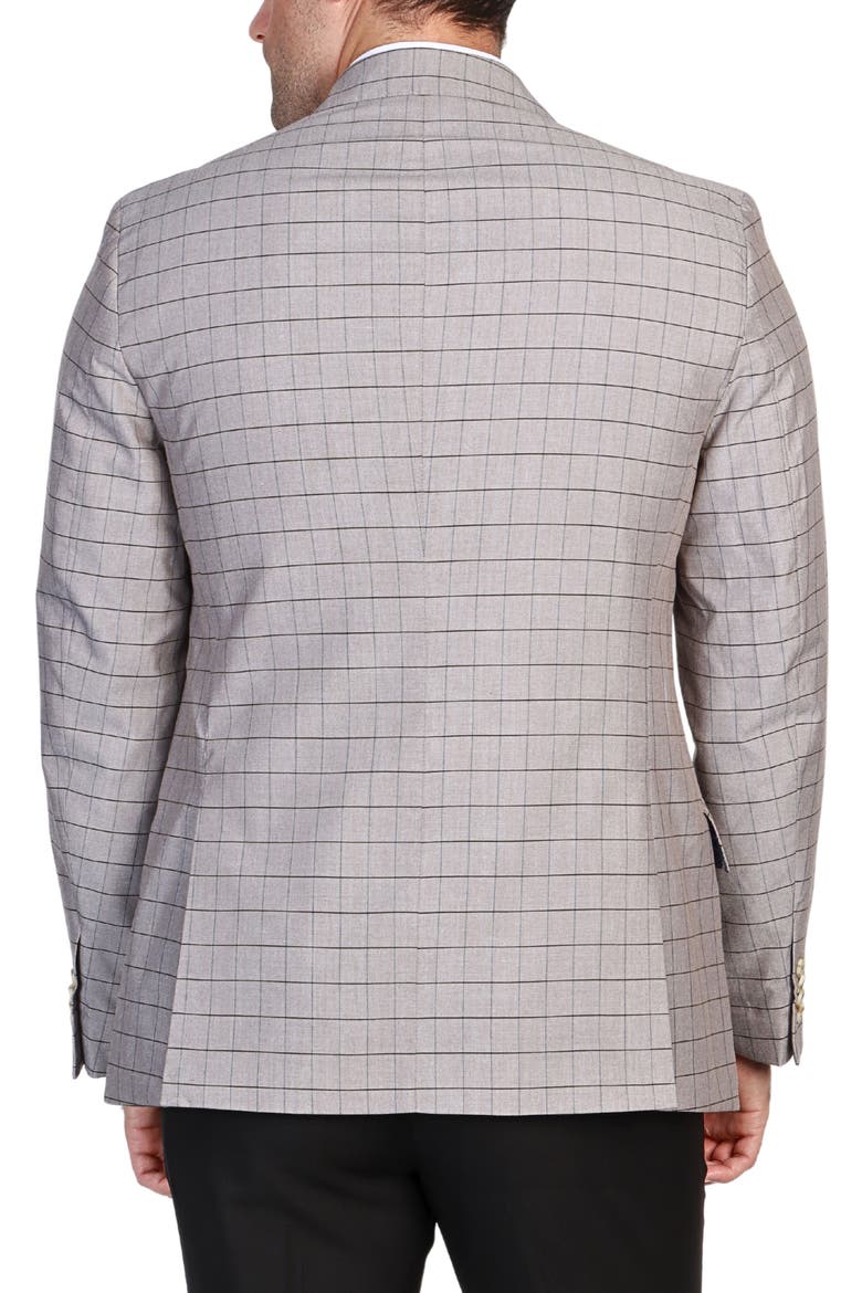 Mini Windowpane Sport Coat, Alternate, color, KHAKI