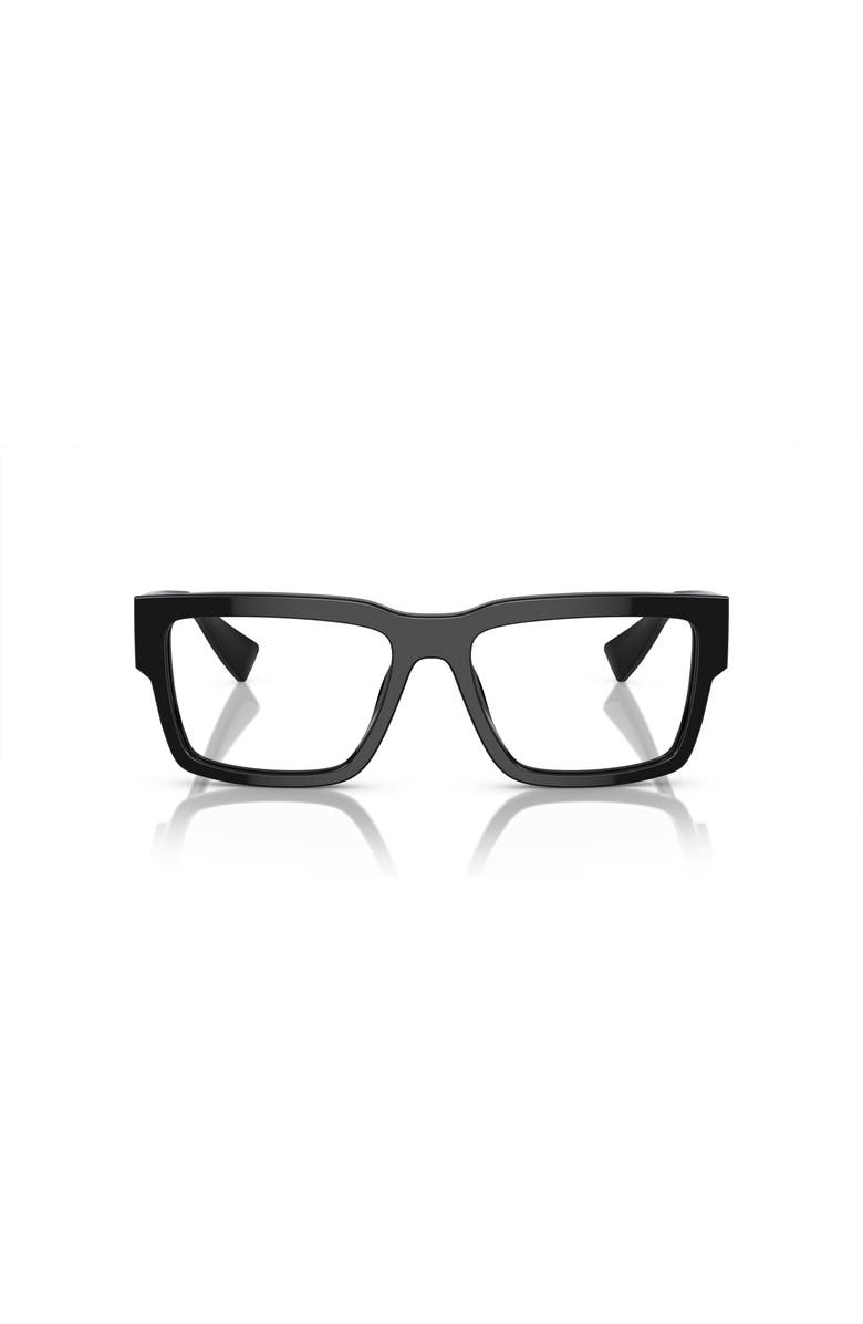 Miu Miu 54mm Rectangle optical glasses, Alternate, color, Black