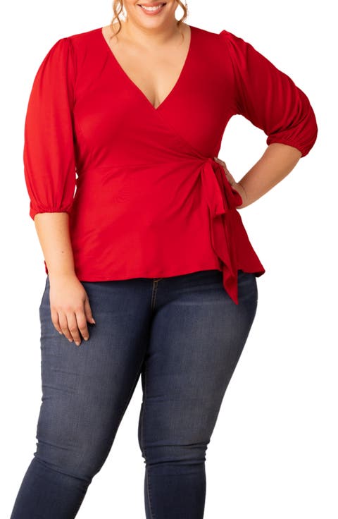 Nina Wrap Top (Plus)