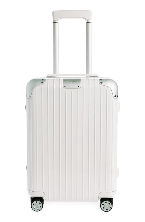 RIMOWA Hybrid Cabin 22-Inch Wheeled Carry-On in White 