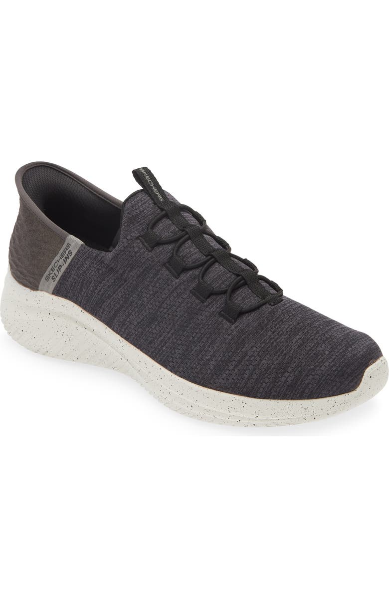 SKECHERS Ultra Flex 3.0 Right Away Slip-On Sneaker, Main, color, Black Grey