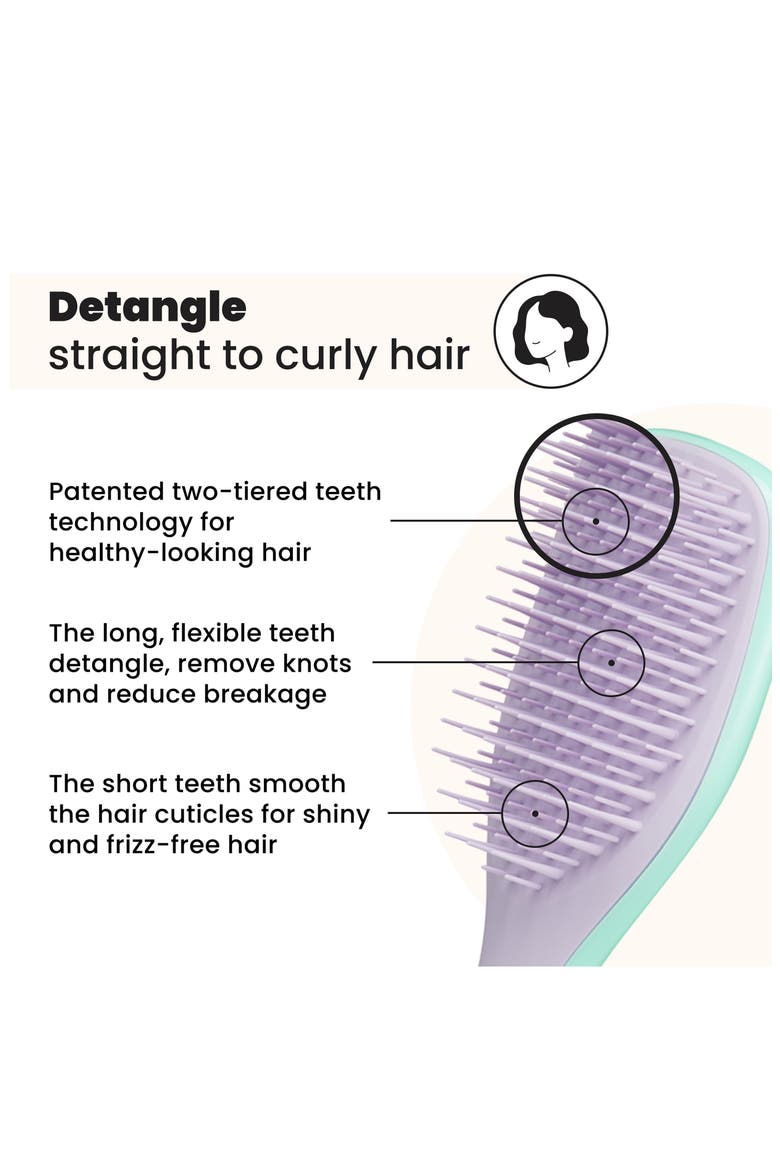 Mini Ultimate Detangling Hairbrush, Alternate, color, LILAC MINT