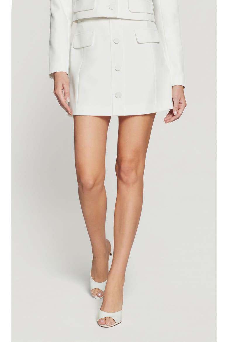 Katana Crepe Skirt, Main, color, White