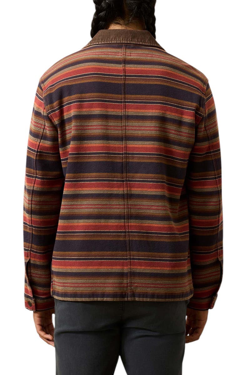 Faherty High Ridge Stretch Twill Studio Jacket, Alternate, color, Night Time Fire Stripe