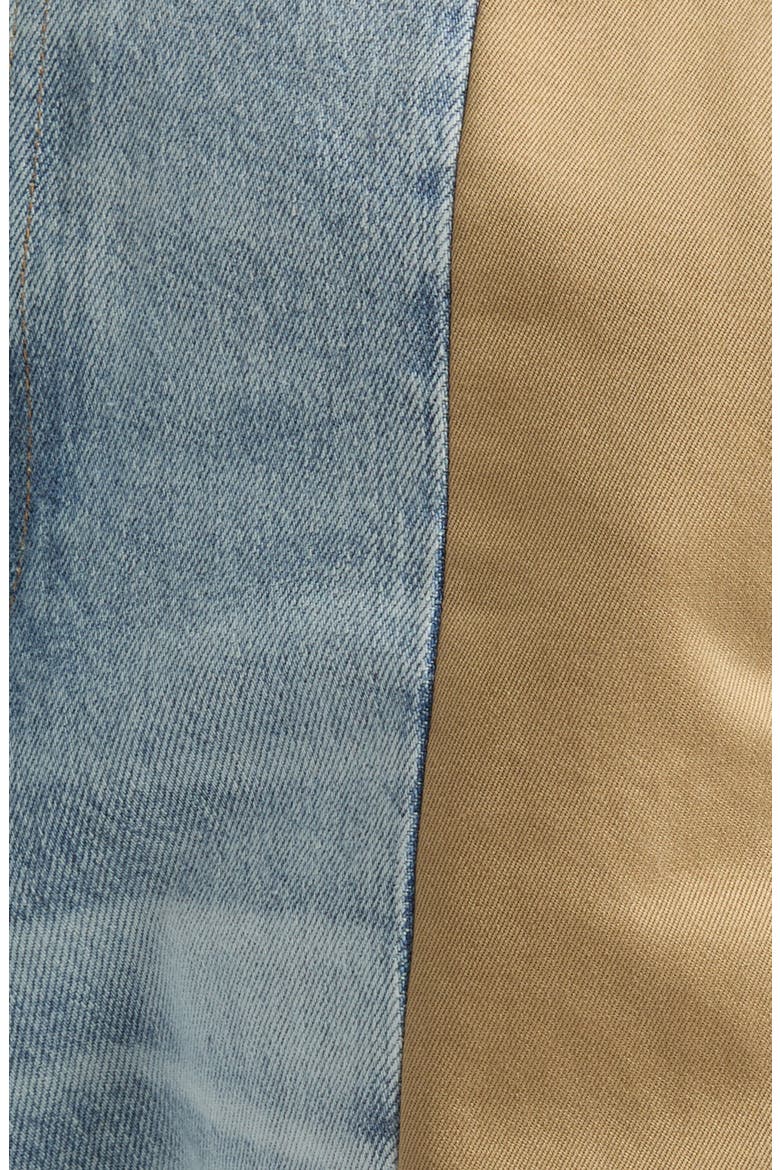 Clyde Colorblock Barrel Leg Jeans, Alternate, color, MARFA BLUE