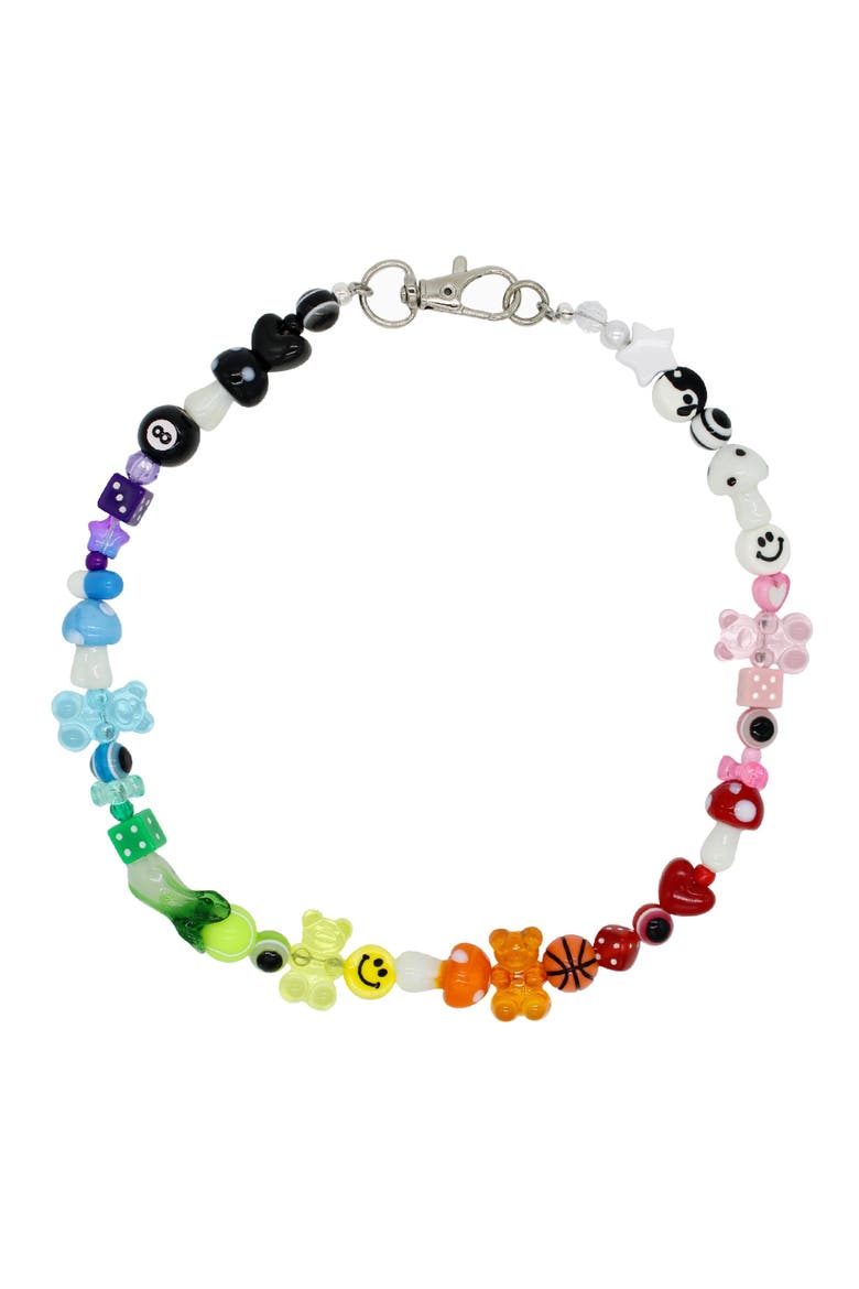 Multicolor Beaded Necklace, Main, color, Multi Colored