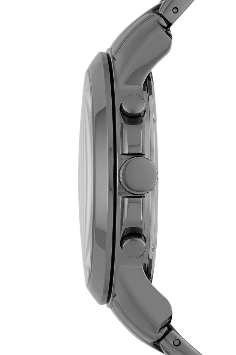 'Grant' Chronograph Bracelet Watch, 44mm, Alternate, color, SMOKE/ NAVY