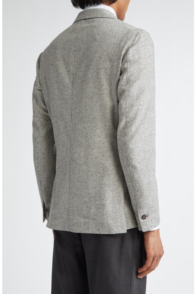 Houndstooth Wool & Cashmere Sport Coat, Alternate, color, LIGHT GRAY MELANGE