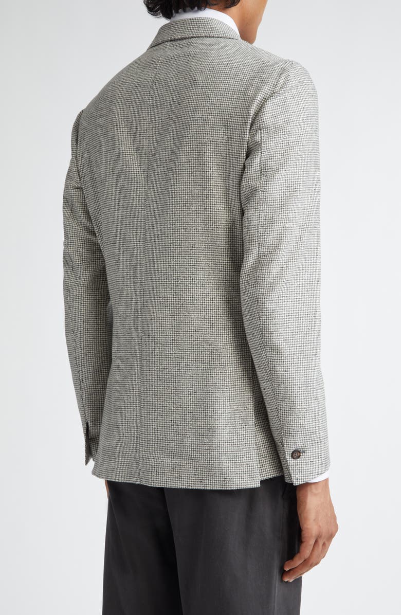 Eleventy Houndstooth Wool & Cashmere Sport Coat, Alternate, color, Light Gray Melange