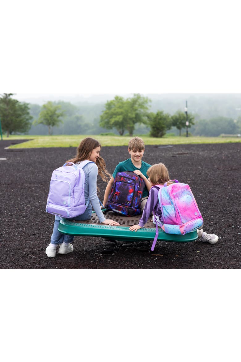 Unisex Packmate 2 in 1 School Backpack With Built-in Lunch Bag, Alternate, color, Purple