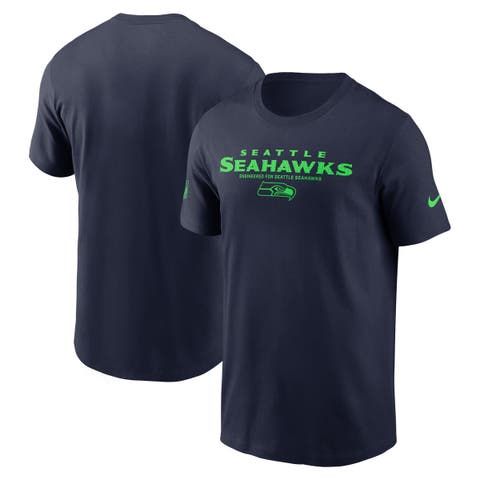 Men's Nike College Navy Seattle Seahawks Sideline Performance T-Shirt