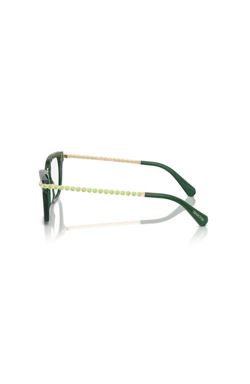 Swarovski 52mm Square Optical Glasses In Brown