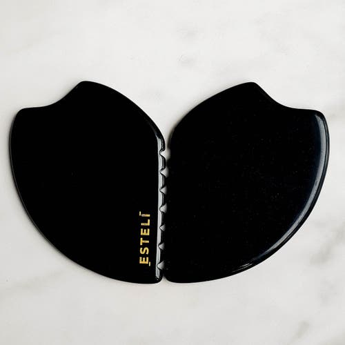 Esteli Obsidian Gua Sha In Black Obsidian