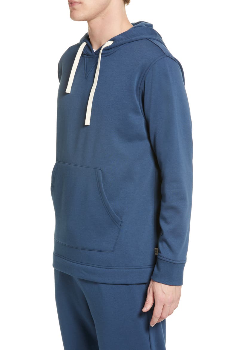 Branden Stretch Cotton Fleece Lounge Hoodie, Alternate, color, NORTHERN BLUE