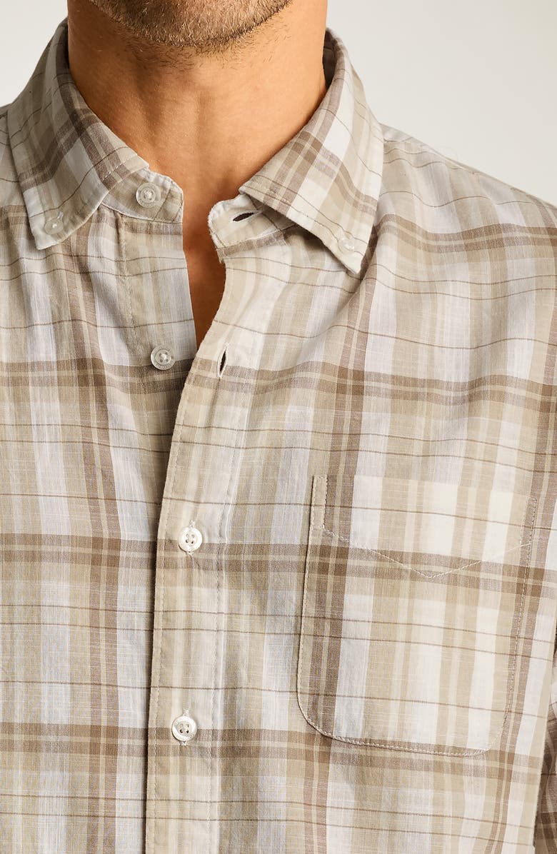 Bonobos Slim Fit Plaid Cotton Madras Button-Down Shirt, Alternate, color, Gorvy Plaid W Slub C28