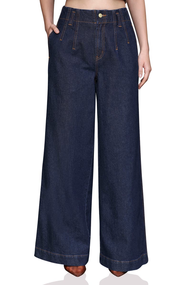 Avec Les Filles Hollywood Wide Leg Jeans, Main, color,