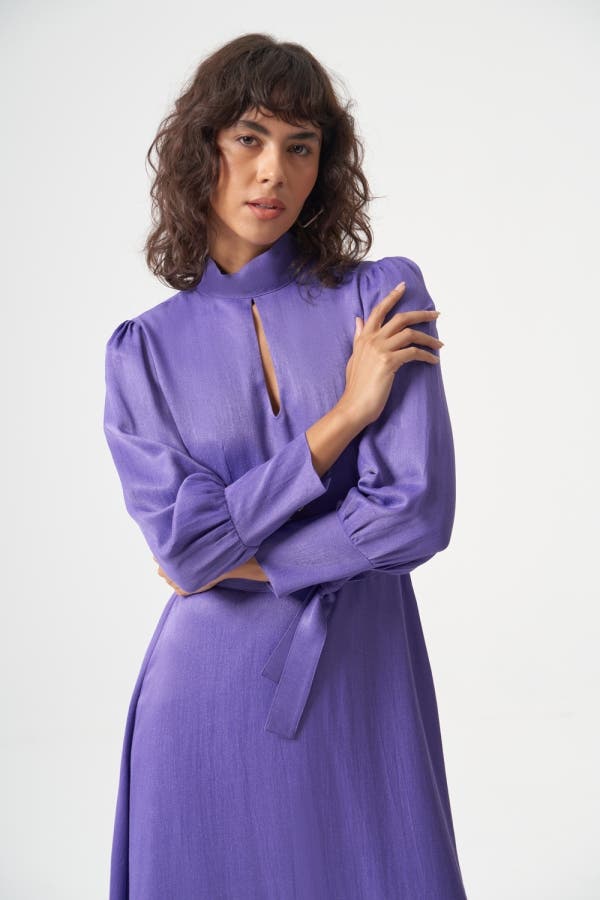 Woven Satin Dress