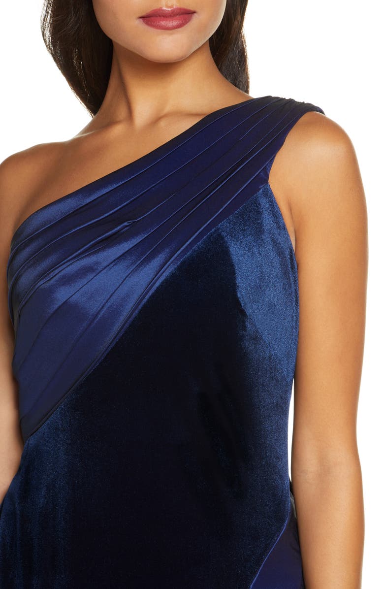 Tadashi Shoji One-Shoulder Tafetta Ballgown, Alternate, color, 