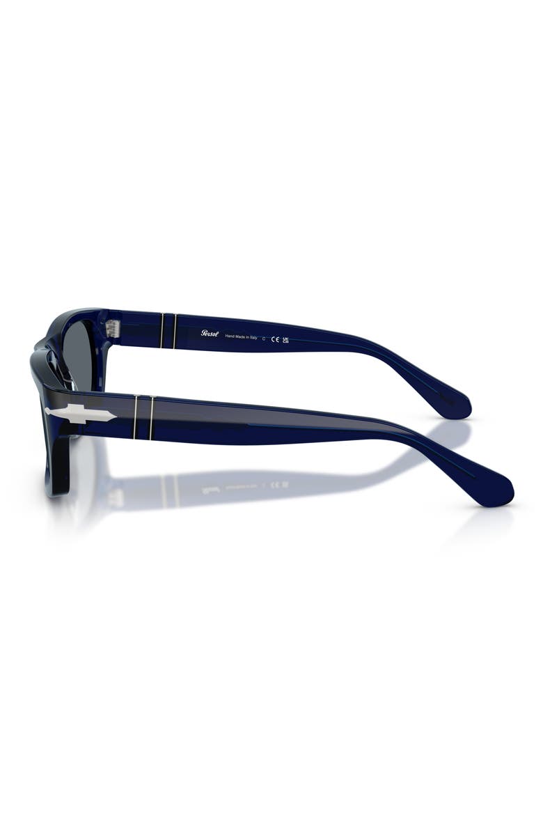 55mm Rectangular Sunglasses, Alternate, color, COBALTO / BLUE