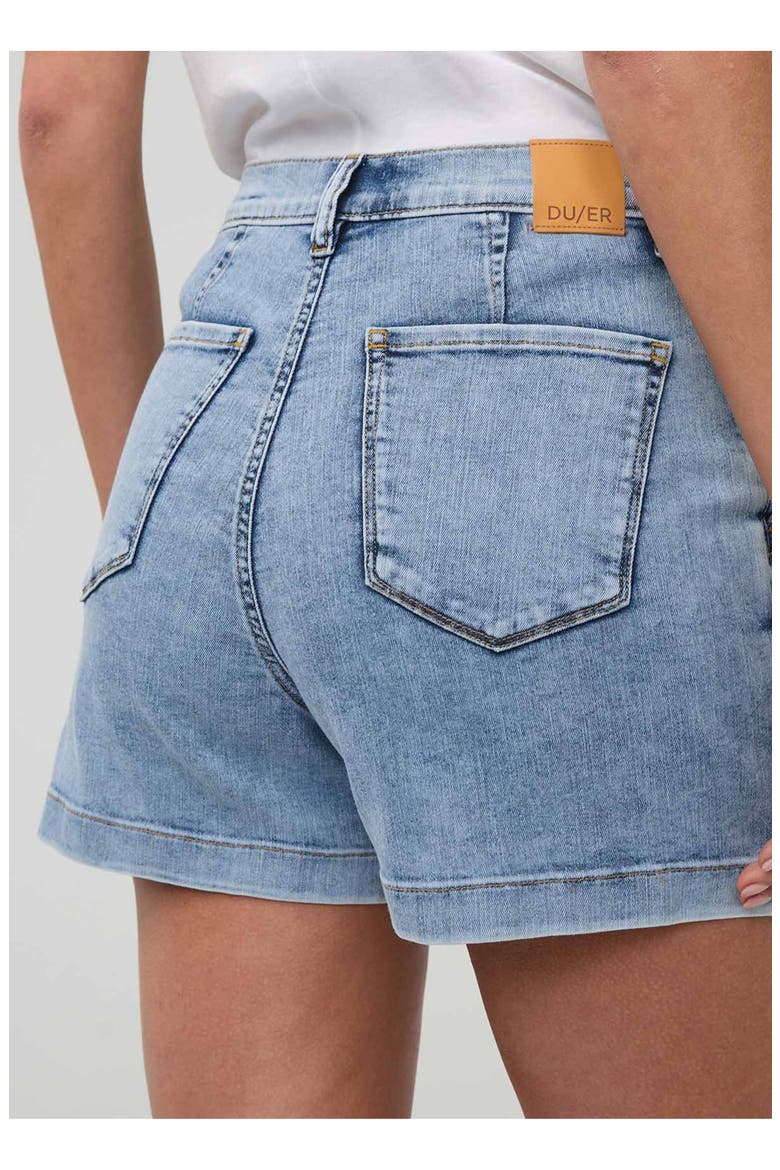 Performance Denim Lite Wrap Skort, Alternate, color, Light-Stone