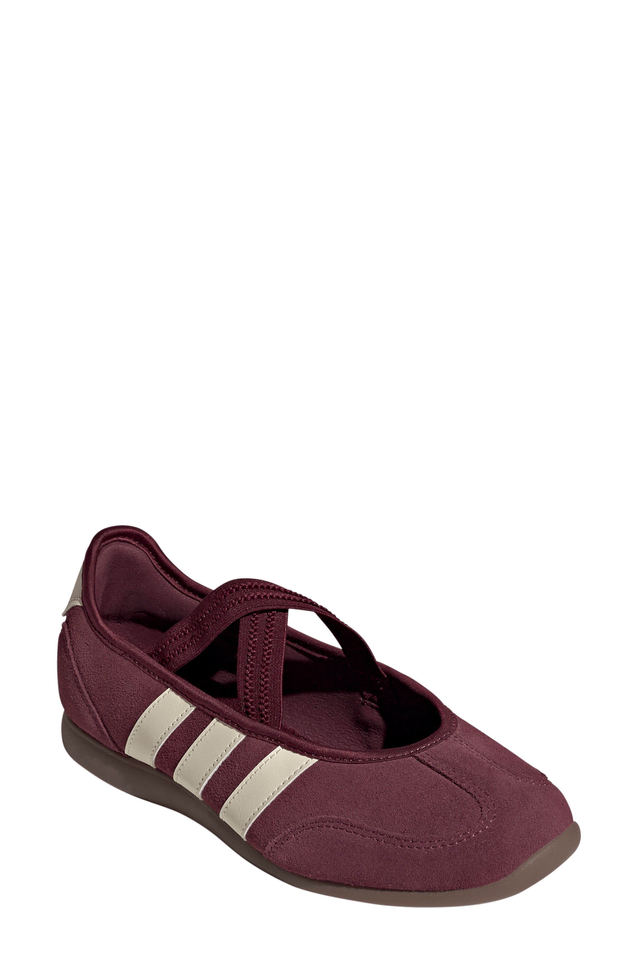 MAROON/ CREAM WHITE/ GOLD MET.