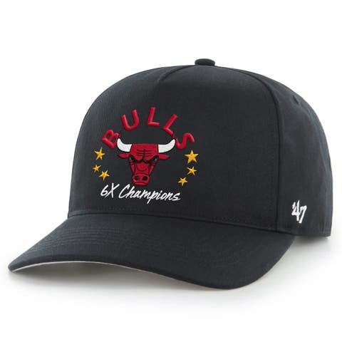Men's '47 Black Chicago Bulls Champs Global Star Hitch Adjustable Hat