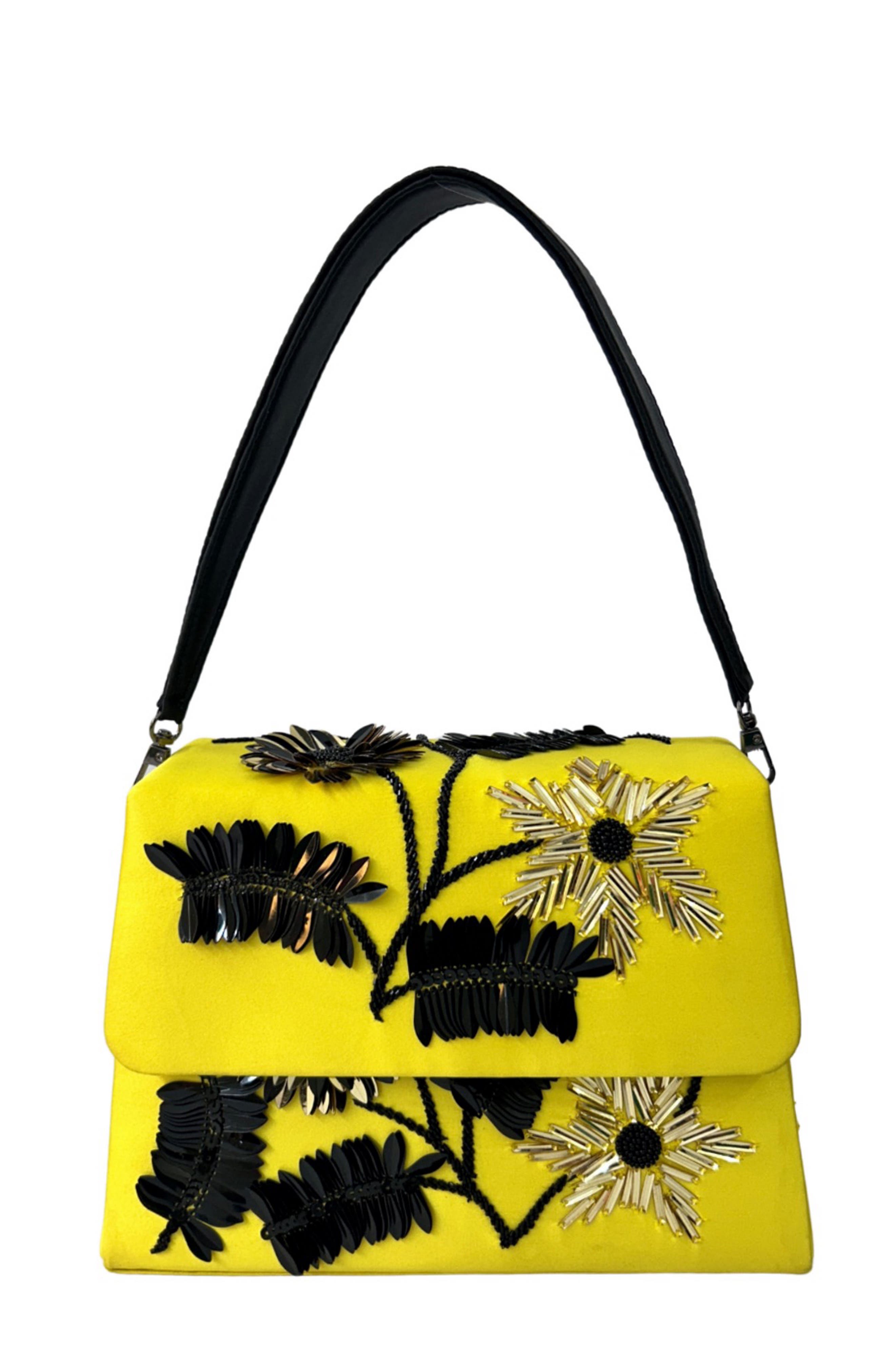 Simitri Daisy Trapezee Bag, Main, color, Daisy