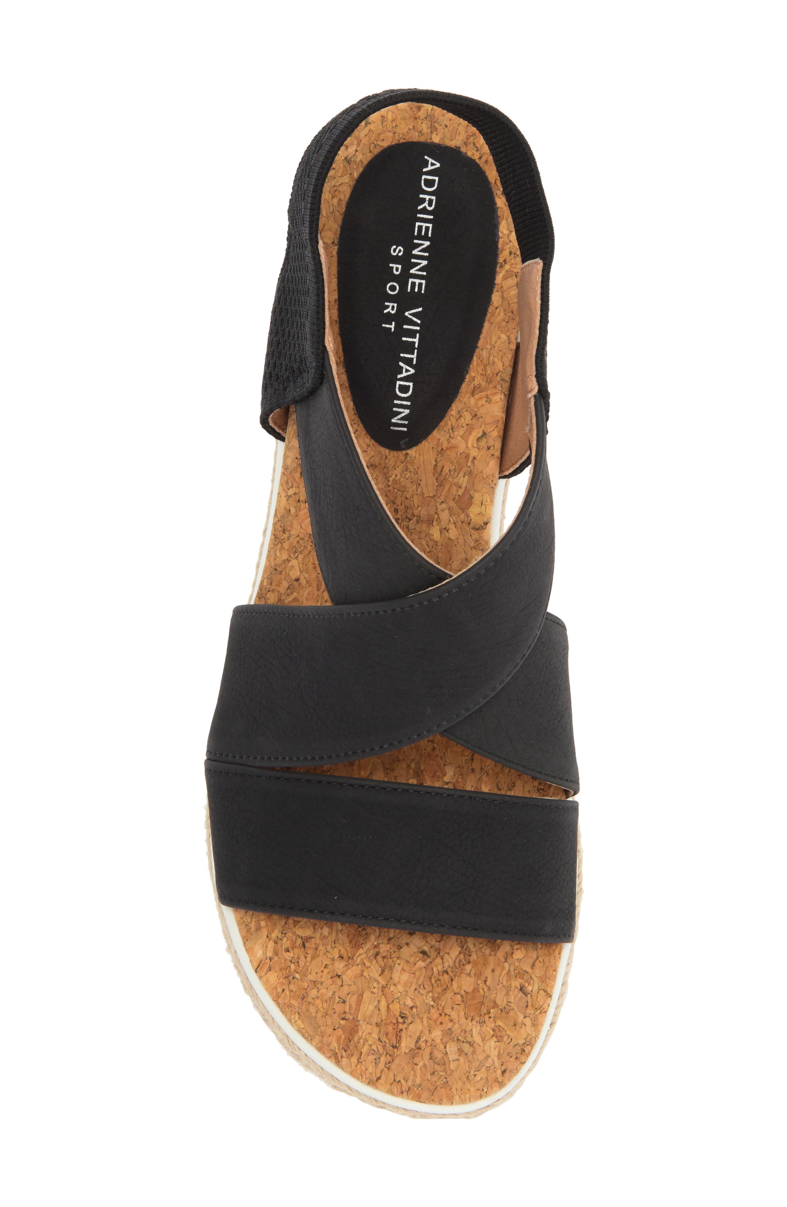 Adrienne Vittadini Carri Platform Wedge Sandal, Alternate, color, 