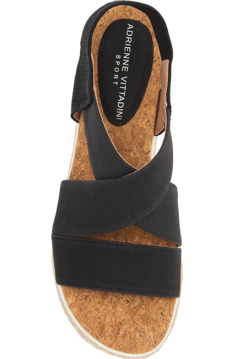 Adrienne Vittadini Carri Platform Wedge Sandal, Alternate, color,