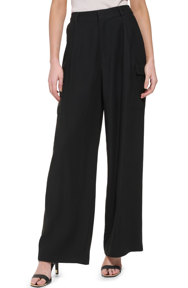 DKNY Frosted Twill Cargo Trousers, Main, color,